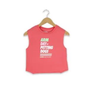 Arm Day Crop Top | Gift for Dog Lovers & Dog Moms