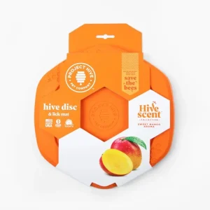 Project Hive Sweet Mango Scent Hive Disc & Lick Mat Orange