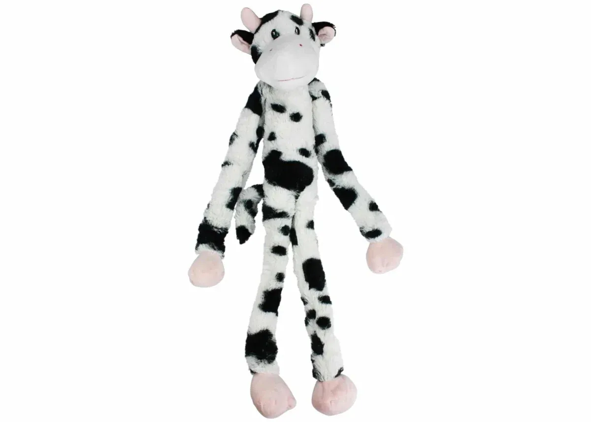Multipet Swingin' Slevins Cow Plush Pet Dog Toy 27 in