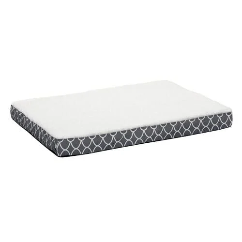 Midwest Homes EcoSpring Double Thick Orthopedic Rectangular Dog Bed with Removable Cover - Gray - Image 2