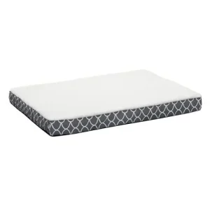 Midwest Homes EcoSpring Double Thick Orthopedic Rectangular Dog Bed with Removable Cover - Gray