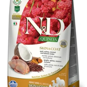 Farmina N&D Quinoa Skin & Coat Quail Adult Dry Cat Food - 11 lb Bag