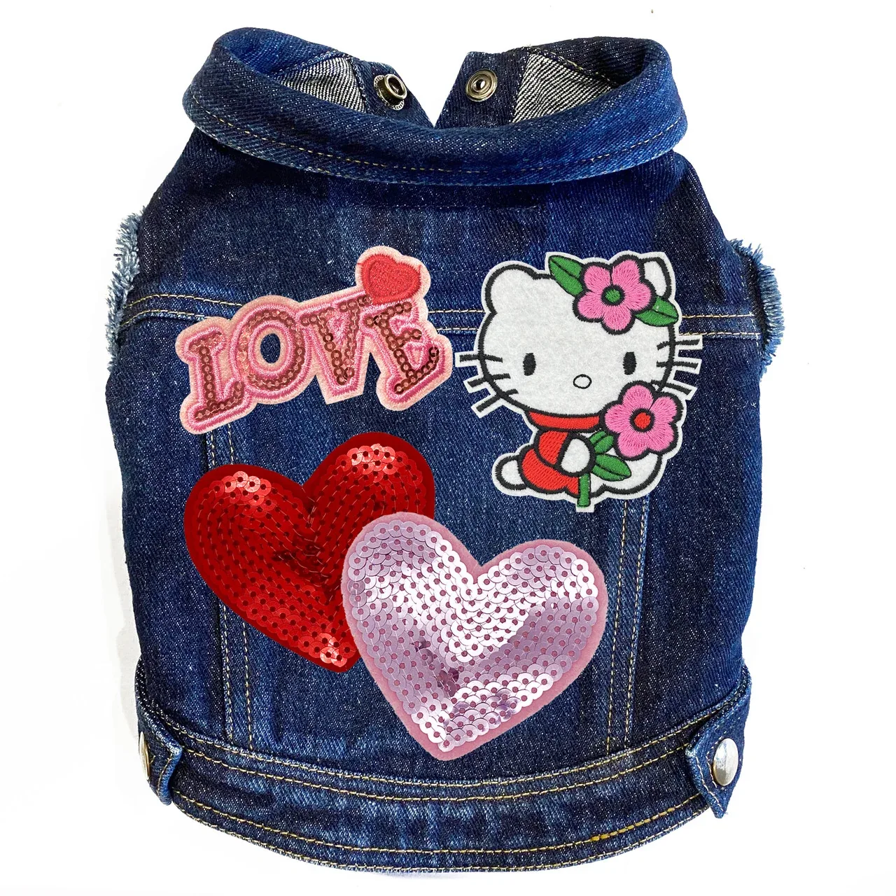 Hello Kitty Denim Jacket in Plain Denim