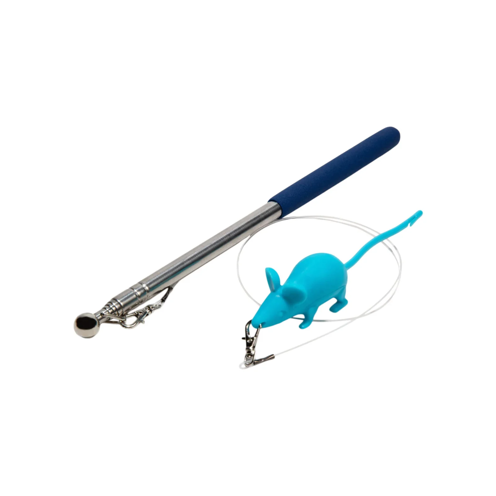 Giddy Kitty Purrsuits Mouse Wand Cat Treat Toy - Image 2