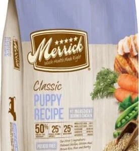 Merrick Classic Canine Puppy Dry Dog Food with Healthy Grains - 4 lb Bag
