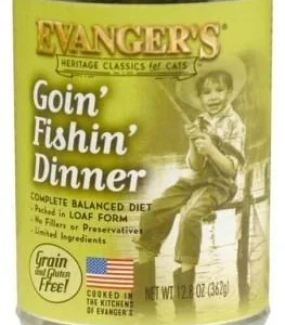 Evanger's Classic Goin' Fishin' Canned Cat Food - 13 oz Cans - Case of 12