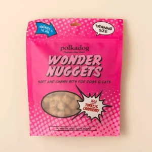 Polkadog Wonder Nuggets Training Bits Turkey & Cranberry Soft & Chewy Dog and Cat Dog Treats