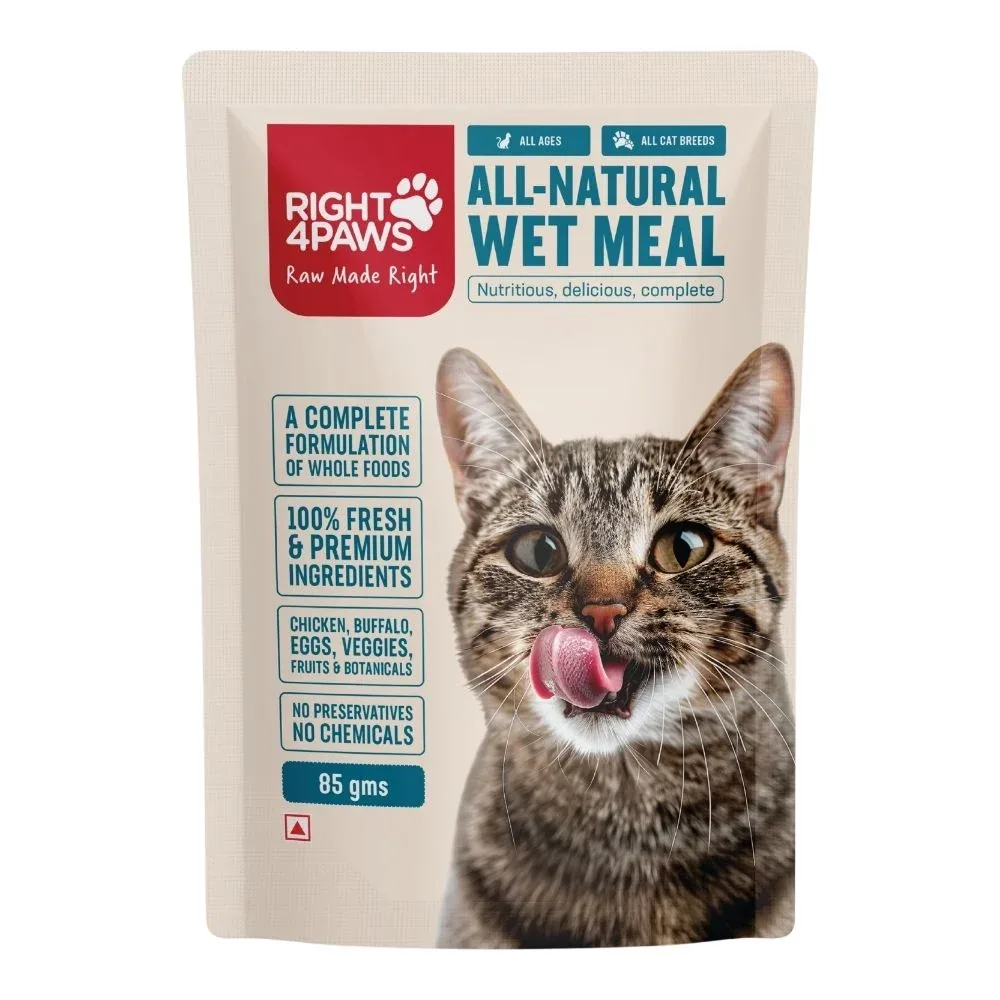 Right4Paws All Natural Chicken, Egg & Buffalo for All Breeds & Ages Cat Wet Food