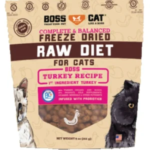 Boss Dog Diet Freeze-Dried Cat Turkey Nuggs Freeze-Dried Cat Food - 9 oz Bag