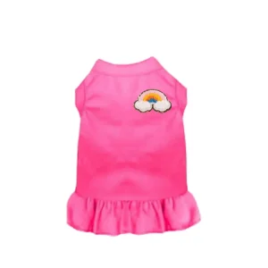 Chenille Rainbow Dog Dress and Tee by Bark Fifth Avenue