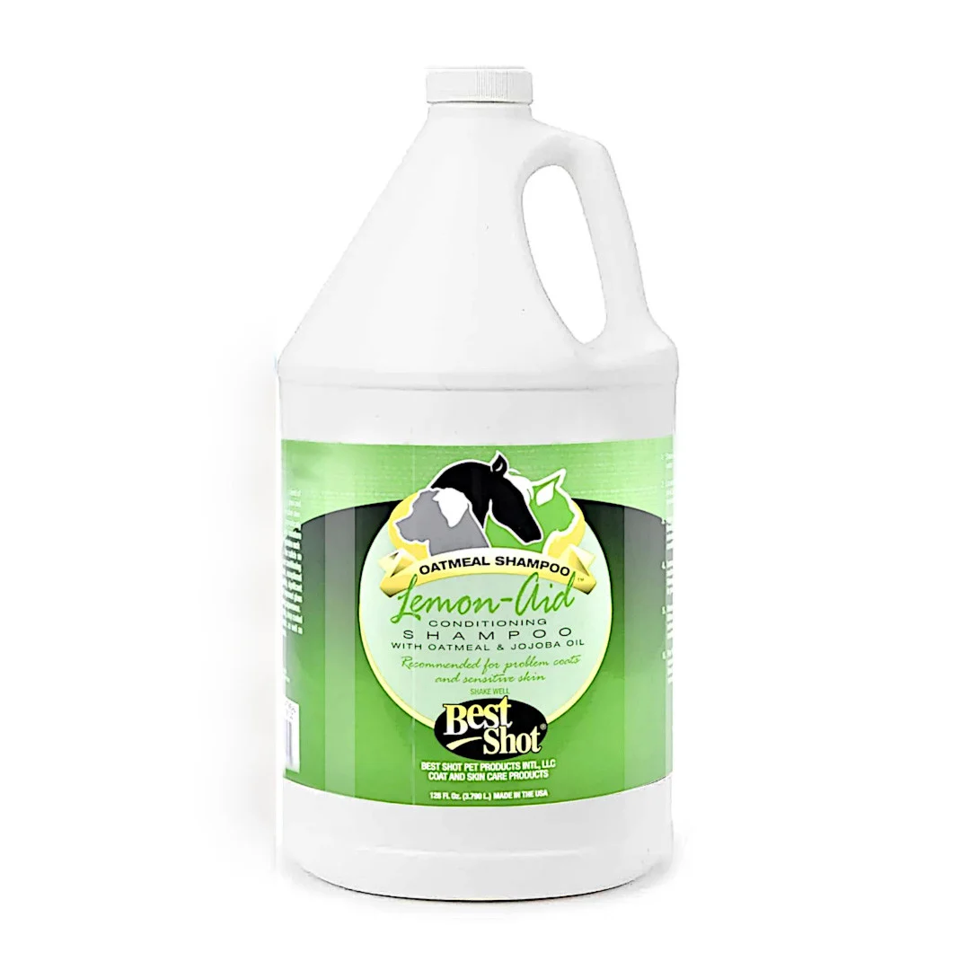 Best Shot Lemon-Aid Oatmeal Conditioning Dog Shampoo, 1 Gallon