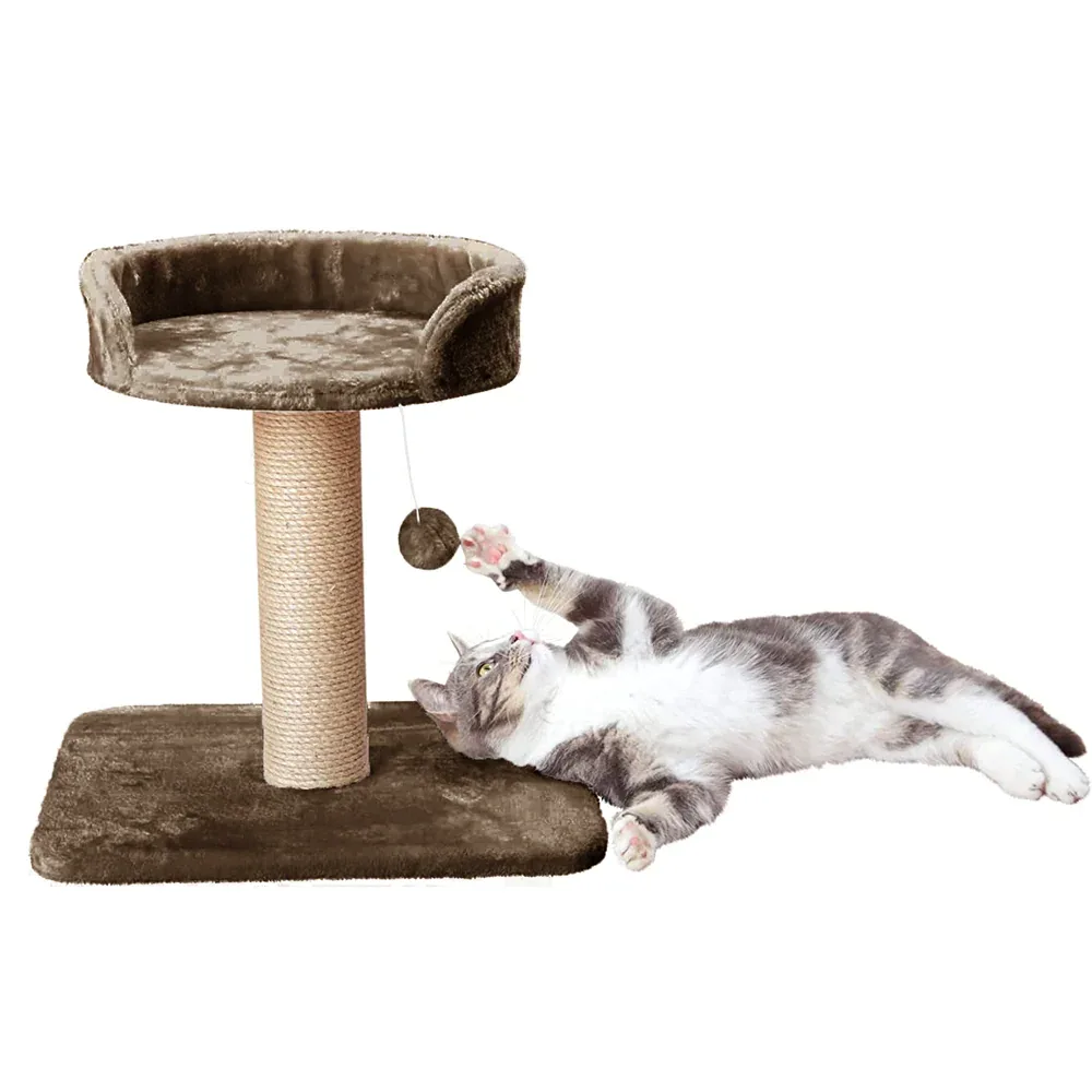 Furrlovers Jute Scratching Posts with Hanging Ball Activity Tree for Cats - Image 2