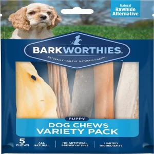 Barkworthies Meat Lovers Dog Chew Treats - 10 Pack