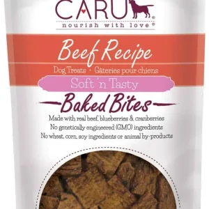 Caru Natural Beef Recipe Bites Soft and Chewy Dog Treats - 4 oz