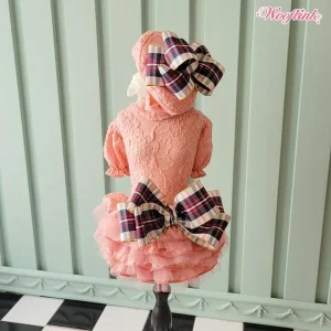 Wooflink Hi Fall Dress in Vintage Pink