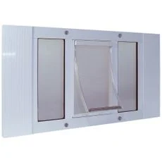 Ideal Pet Aluminum Sash Window Pet Door Medium 23" - 28" - Image 2