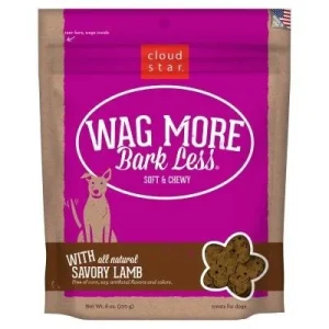 Cloud Star Wag More Bark Less Savory Lamb Soft and Chewy Dog Treats - 6 oz Bag