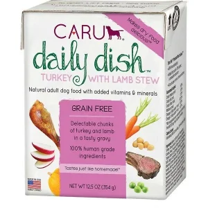 Caru Daily Dish Turkey Stew Wet Dog Food - 12.5 oz - Case of 12