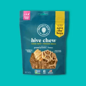 Project Hive Dog Chew Treats Peanut Butter, LARGE 9OZ