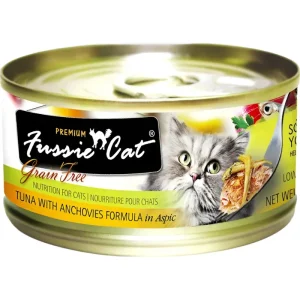 Fussie Cat Premium Tuna with Anchovies Canned Cat Food - 24/5.5 oz Cans - Case of 1
