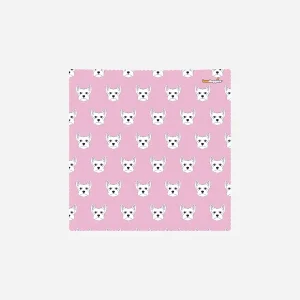 Scottie Dog Microfiber Cleaning Cloth - Pink & White Scottish Terrier Design