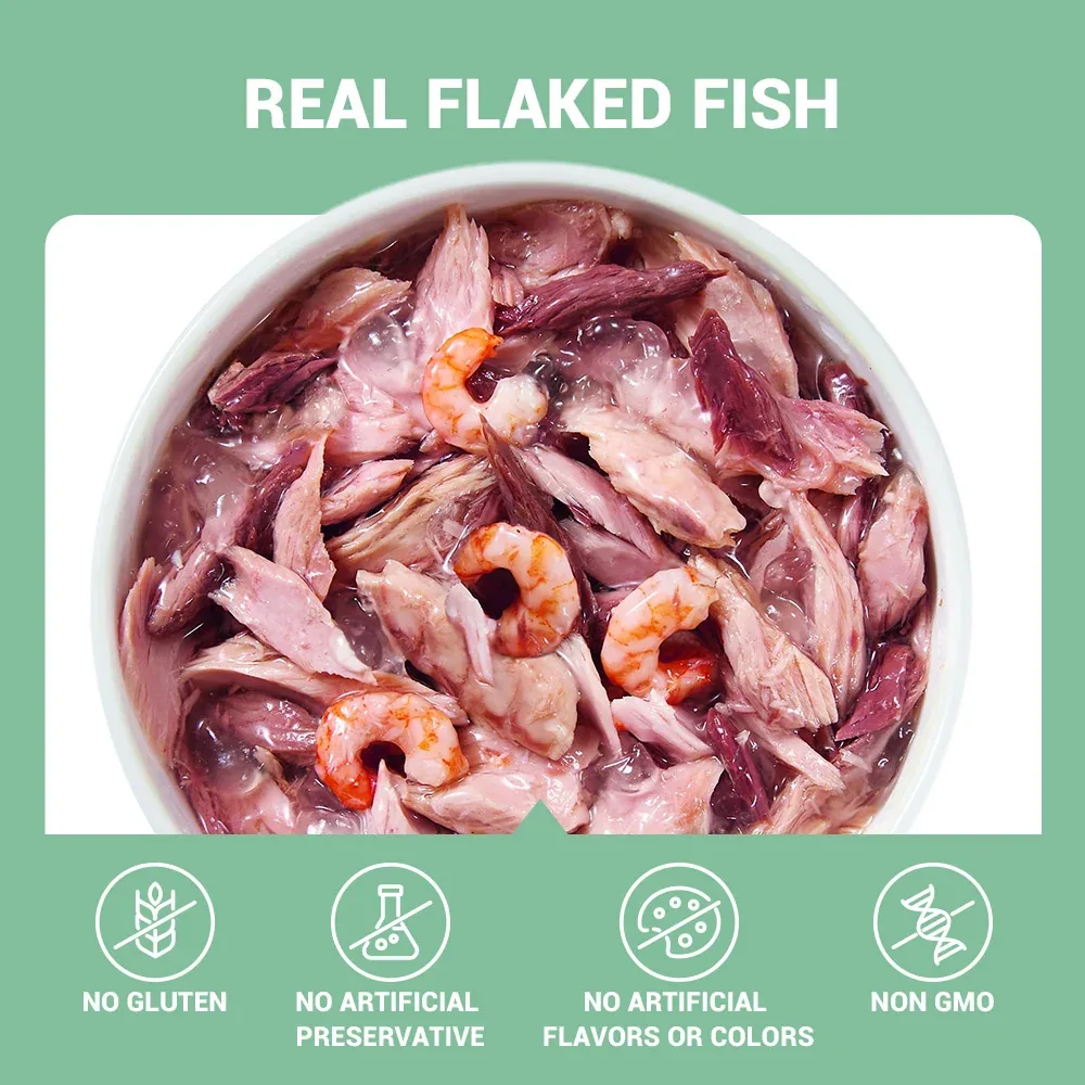 Schesir Tuna In Jelly with Shrimp Adult Cat Wet Food - Image 2