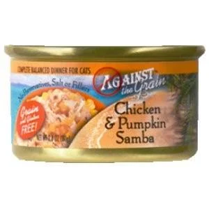 Evanger's 'Against the Grain' Chicken & Pumpkin Samba Dinner Shreaded Canned Cat Food - 2.8 oz Cans - Case of 24