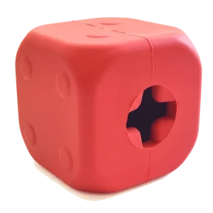 MKB Dice Dog Toy Durable Rubber Chew Toy & Treat Dispenser