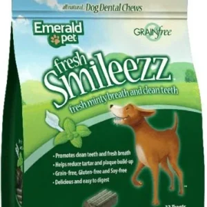 Emerald Pet Fresh Smileezz Grain Free Small Dog Dental Treats - 12 oz Bag