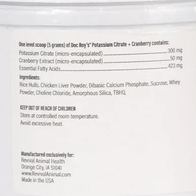 Doc Roy's® Potassium Citrate Cranberry - Image 2