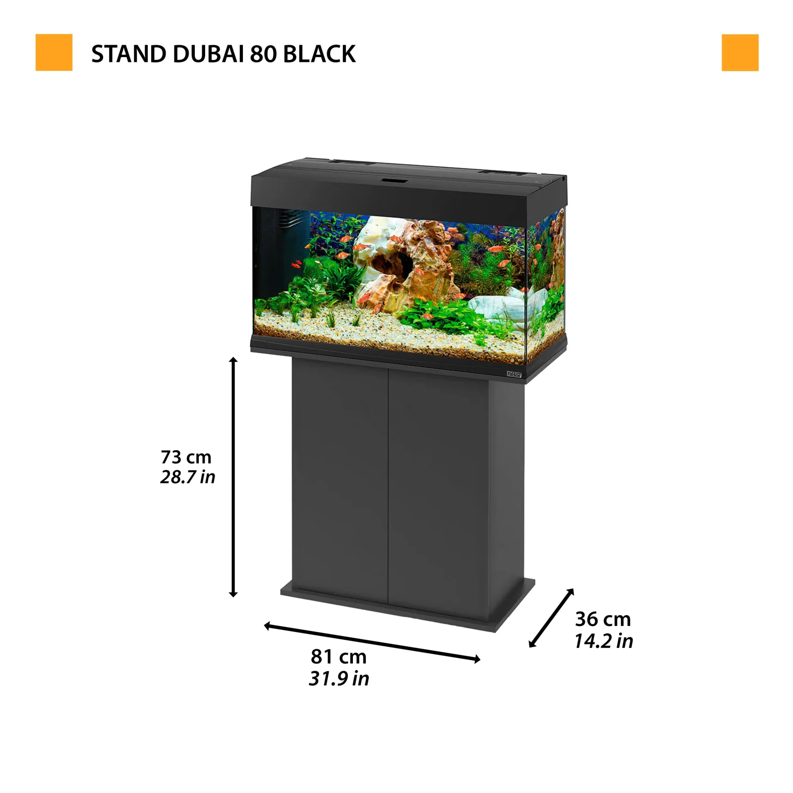 STAND DUBAI/CAYMAN 80 Black - Image 2
