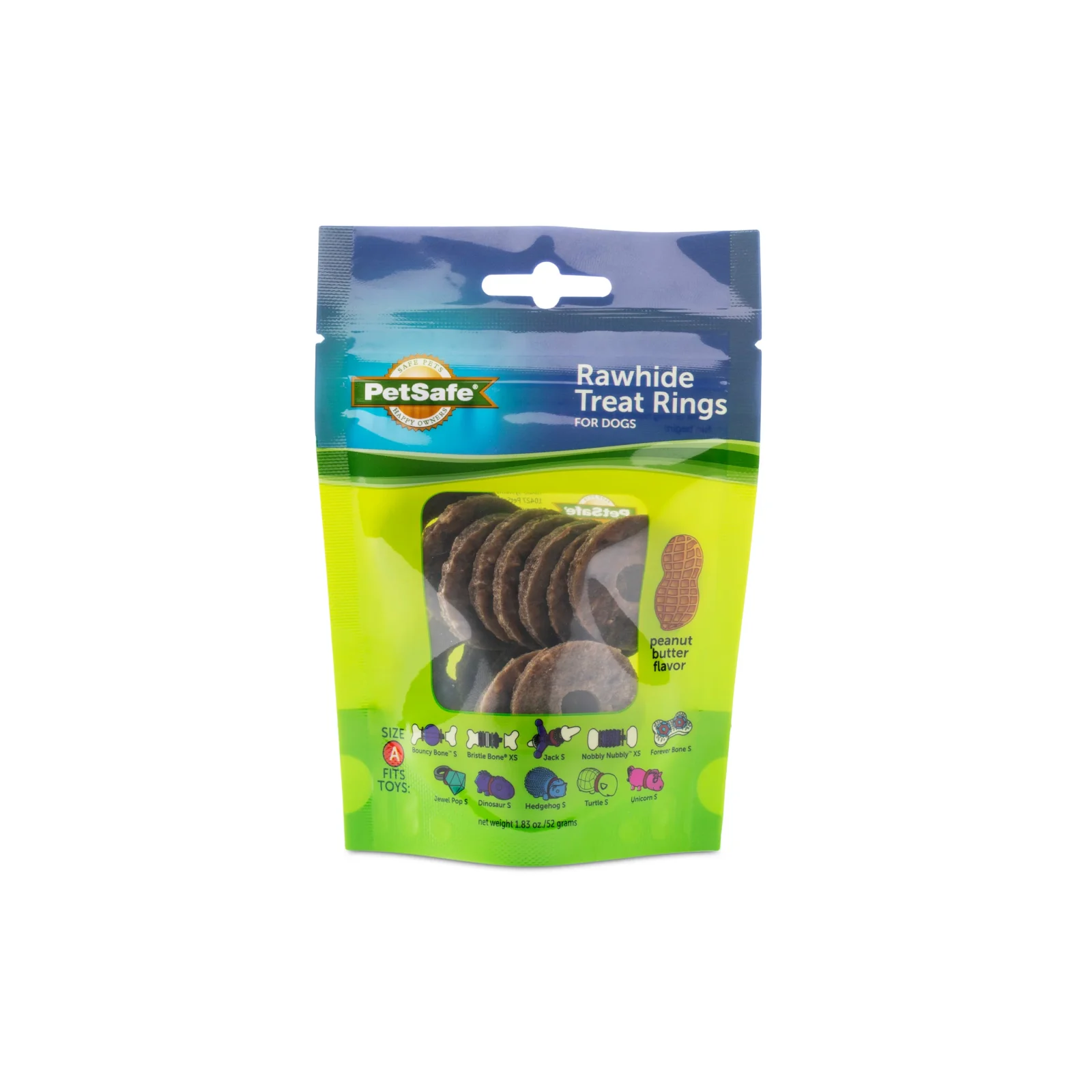 Busy Buddy® Natural Rawhide Rings, 16 Count