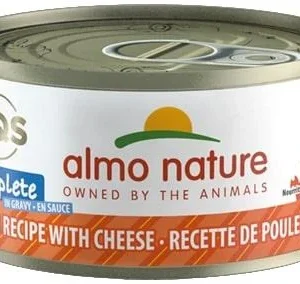 Almo Nature HQS Complete Chicken with Cheese in Gravy Canned Cat Food - 2.47 oz Cans - Case of 24