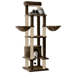 Furrlovers Multi Level Cat Tree Tower with Scratching Posts, Hammock & Condo
