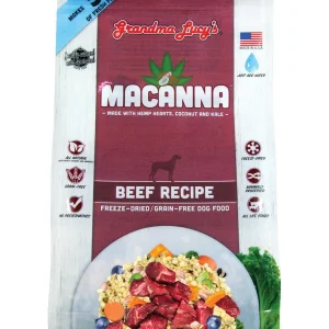 Grandma Lucy's Macanna Grain-Free Beef Freeze-Dried Dog Food - 3 lb Bag