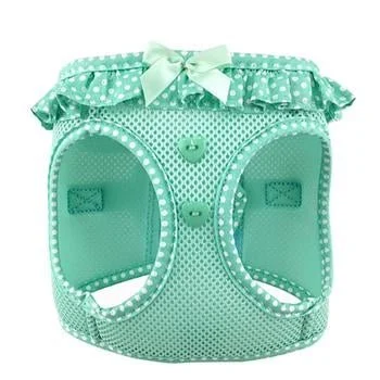 American River Choke Free Harness - Teal Polka Dot - Image 2