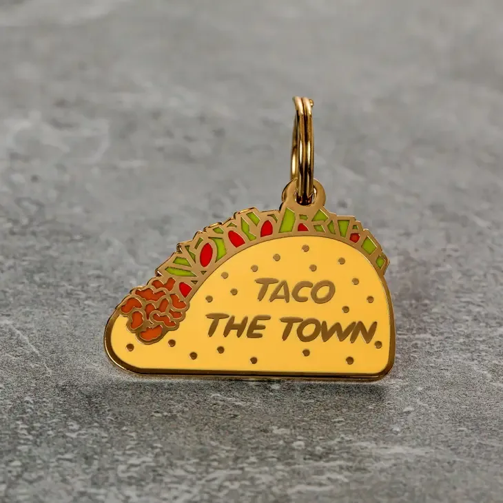 Taco the Town Pet ID Tag