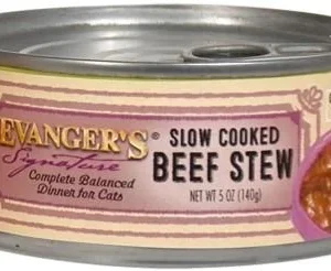 Evanger's Signature Series Cuts & Gravy Slow Cooked Beef Stew Canned Cat Food - 5 oz Cans - Case of 24
