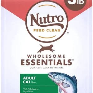 Nutro Adult Cat Salmon & Rice Dry Cat Food - 3 lb Bag