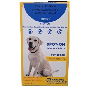 Scientific Remedies FlickOut F Spot On for Large Dogs of 20 to 40kg