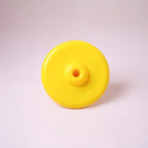 Skatrs Plastic Flyer Frisbee Fetch Toy for Dogs (Yellow)