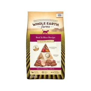 Whole Earth Farms Healthy Grains Beef & Rice Dry Dog Food - 4 lb Bag