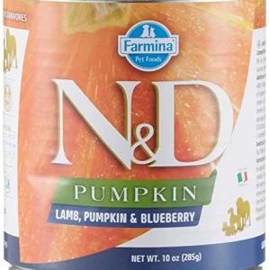Farmina N&D Pumpkin Lamb, Pumpkin & Blueberry Canned Dog Food - 10 oz - Case of 6