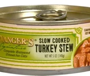 Evanger's Signature Series Cuts & Gravy Slow Cooked Turkey Stew Canned Cat Food - 5 oz Cans - Case of 24