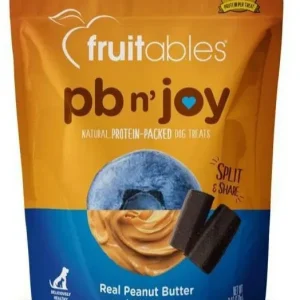 Fruitables PB n' Joy Peanut Butter & Blueberry Bar Soft and Chewy Dog Treats - 6 oz Pouch
