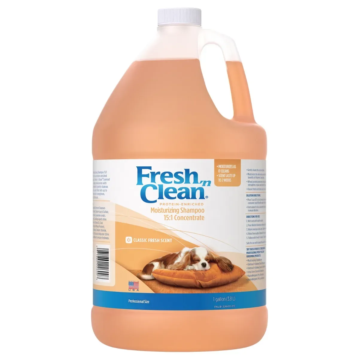 Fresh 'n Clean Moisturizing 15:1 Dog Grooming Shampoo Gallon