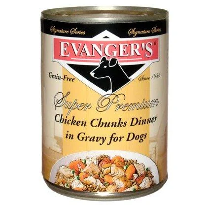 Evanger's Chicken Stew Signature Canned Dog Food - 12 oz Cans - Case of 12
