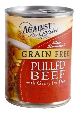 Evanger's 'Against the Grain' Shredded Meat Hand Pulled Beef Canned Dog Food - 12 oz Cans - Case of 12