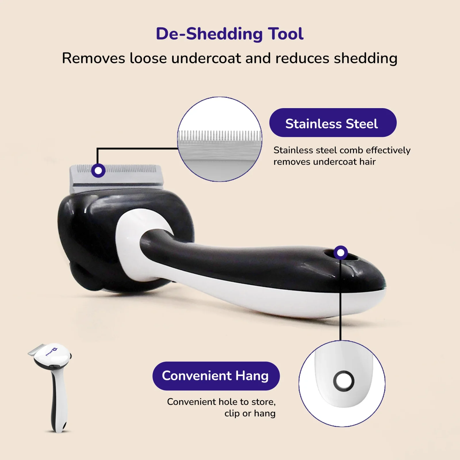 Petverse 7 in 1 Professional Deshedding, Detangling & Nail Care Kit for Dogs & Cats - Image 2