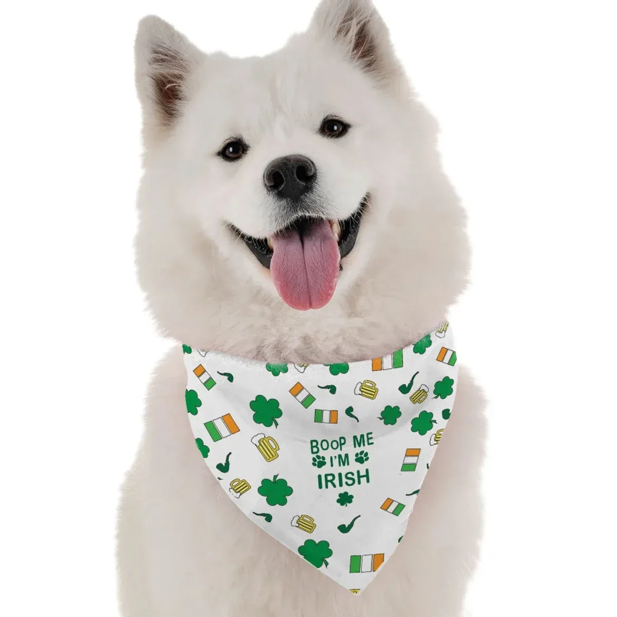 Boop Me I'm Irish Dog Bandana by BanDoggie